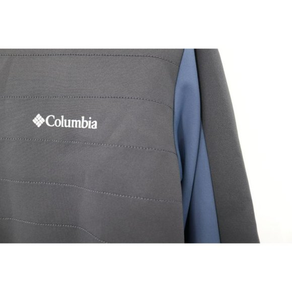 columbia tech trail hybrid pullover Mens Size Small 1/4 Zip Long Sleeve pocket - Picture 2 of 12